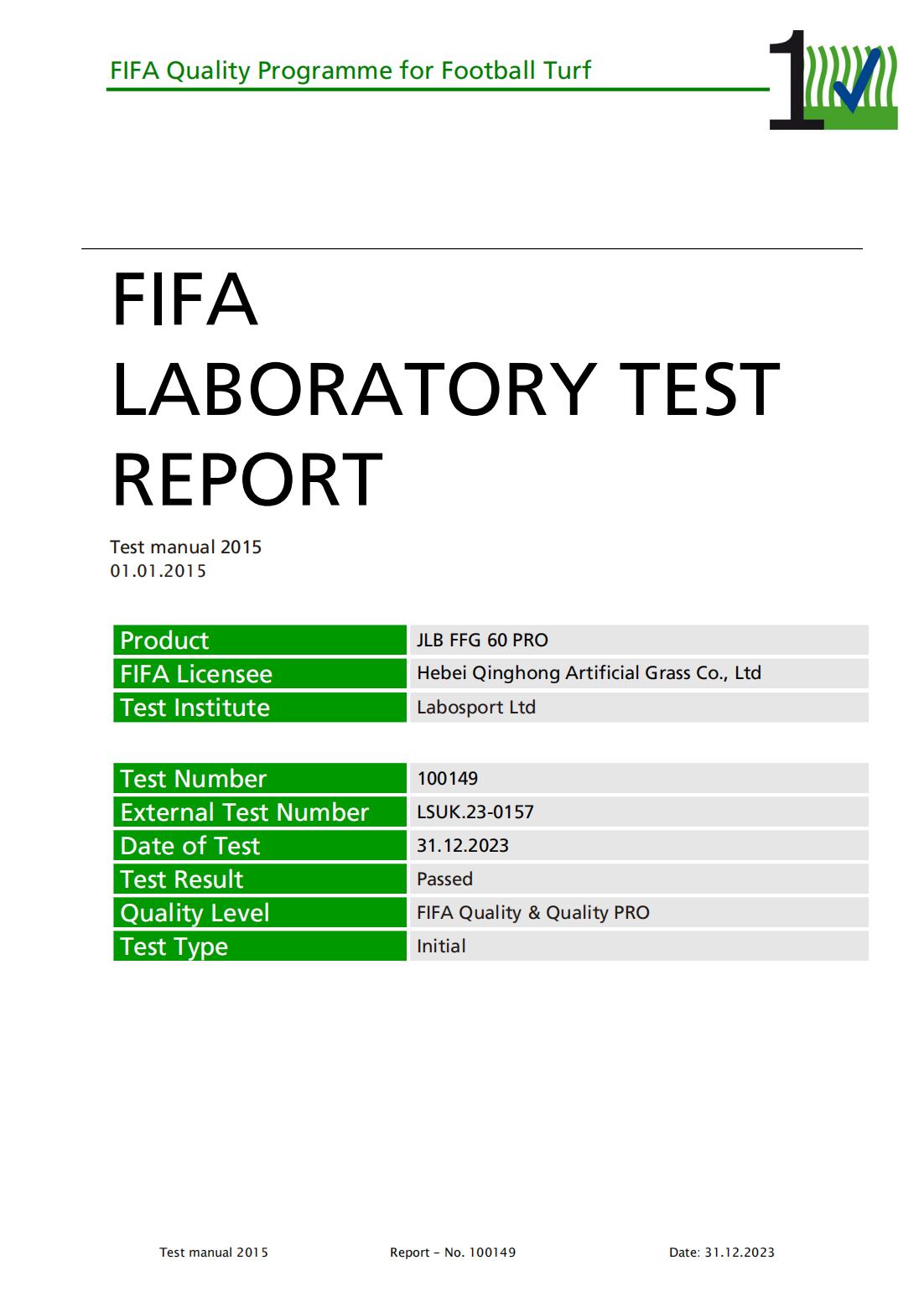 FIFA Quality Certification