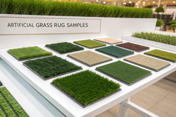 Artificial grass installation on sports field, using sand infill for playground construction