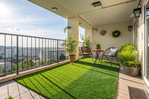 Artificial grass installation on sports field, using sand infill for playground construction