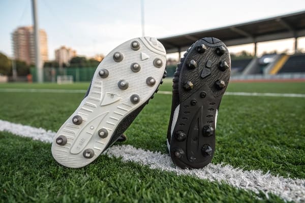 Artificial grass installation on sports field, using sand infill for playground construction