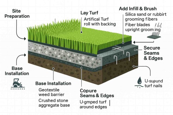 What Are the Steps to Install Artificial Grass?