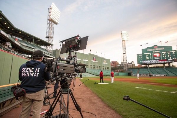 Filming a movie at Fenway Park