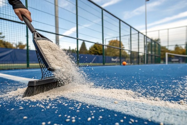 Silica Sand on Padel Court