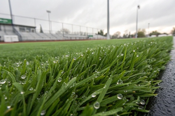 Is artificial grass slippery when wet?
