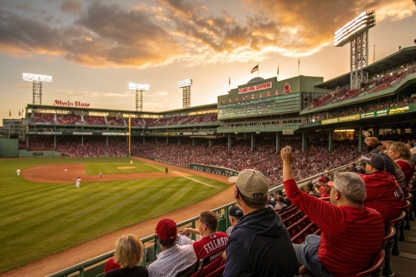 Fans at Fenway Park