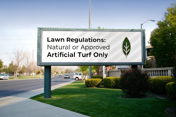 Will it make neighbors mad if you get fake grass?