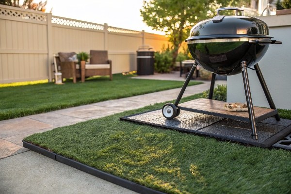 Protecting artificial grass from heat