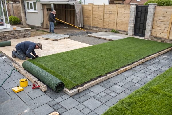 artificial grass base installation
