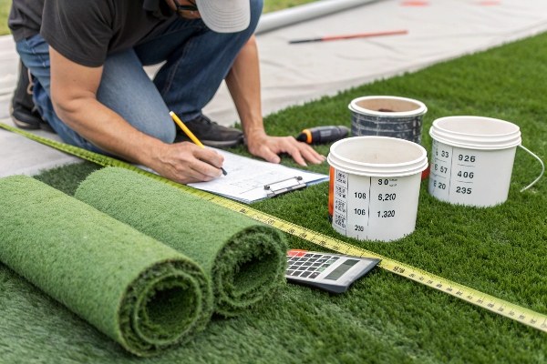 How much turf adhesive do I need?