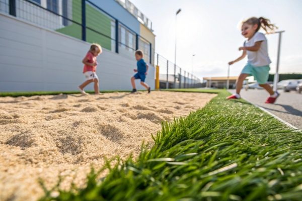Does the sand and rubber infill harm my children or pets?