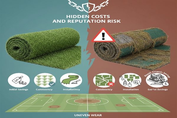 Hidden costs and reputation risk comparison of artificial turf quality