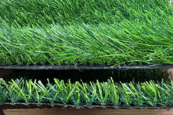 Comparison of upright short grass vs collapsed long grass