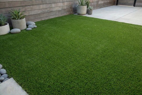 clean artificial grass surface