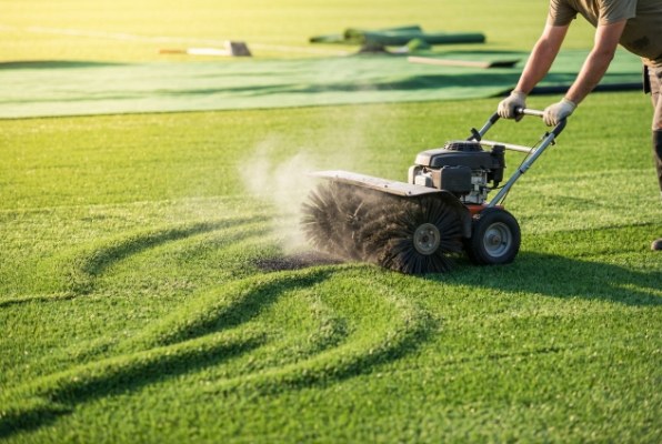 How to deal with bulges and wrinkles when laying artificial turf?