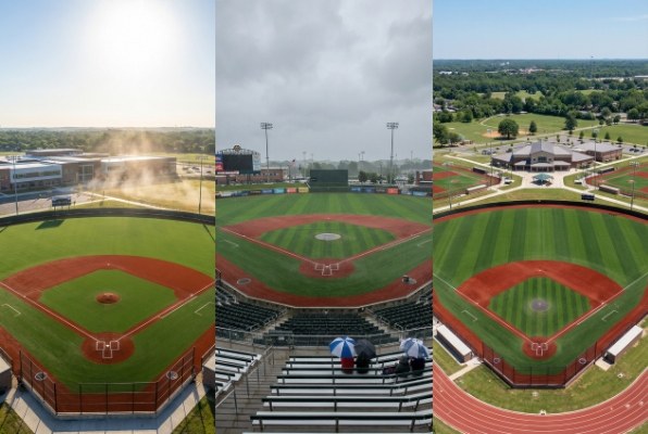 What is an artificial grass baseball field?