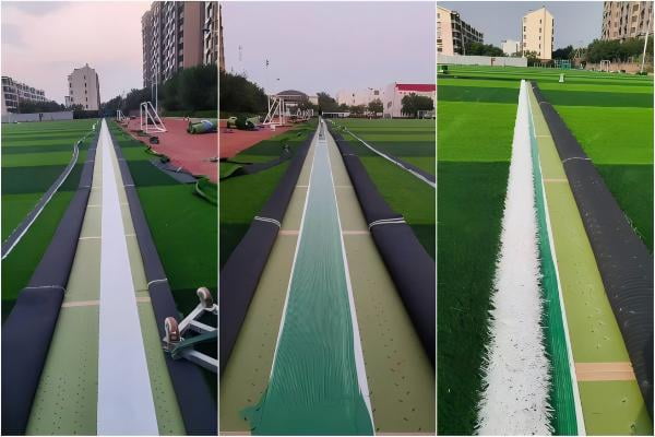 installing artificial grass seam tape steps