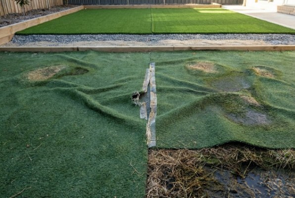 damaged artificial grass lifespan