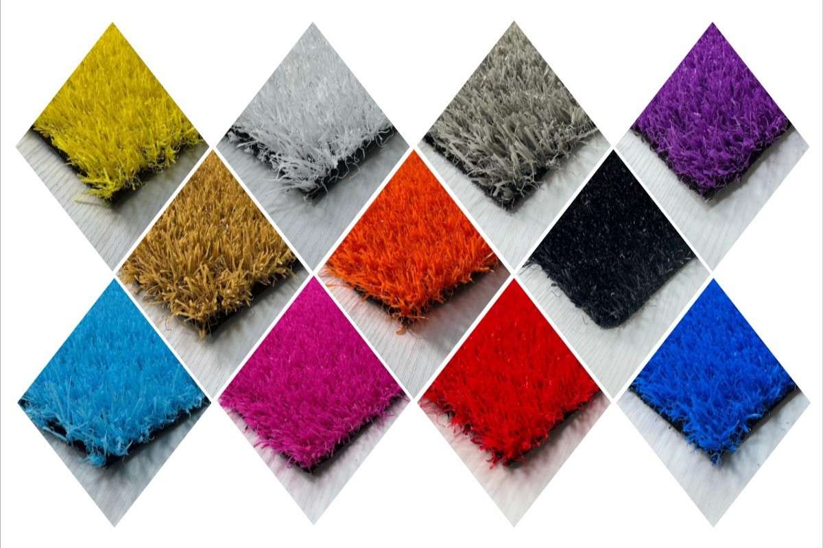 Decorative Colorful Artificial Grass for Events Exhibitions