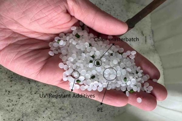What is hybrid turf made of?