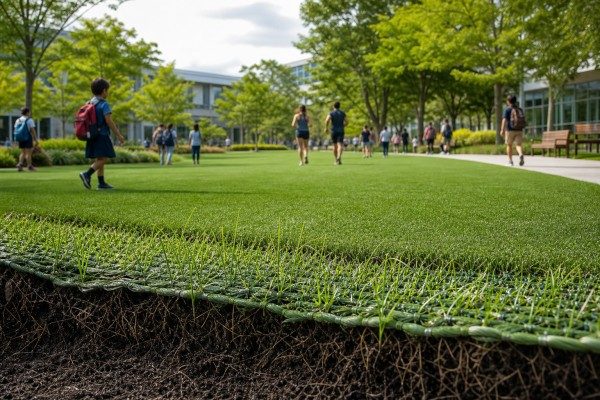 high traffic park hybrid artificial turf ecosystem