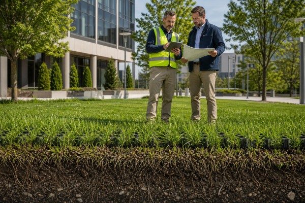 Hybrid grass meeting municipal greening rates
