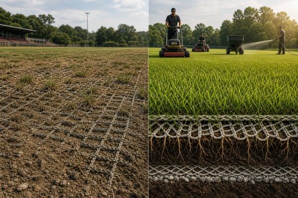 Hybrid turf requires natural grass maintenance
